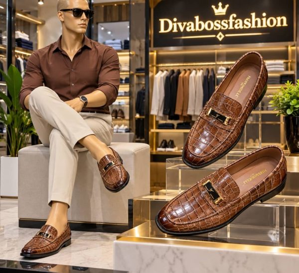 Mocassins à motif Crocodile