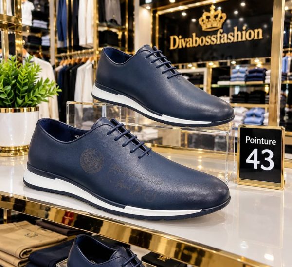 Baskets en cuir